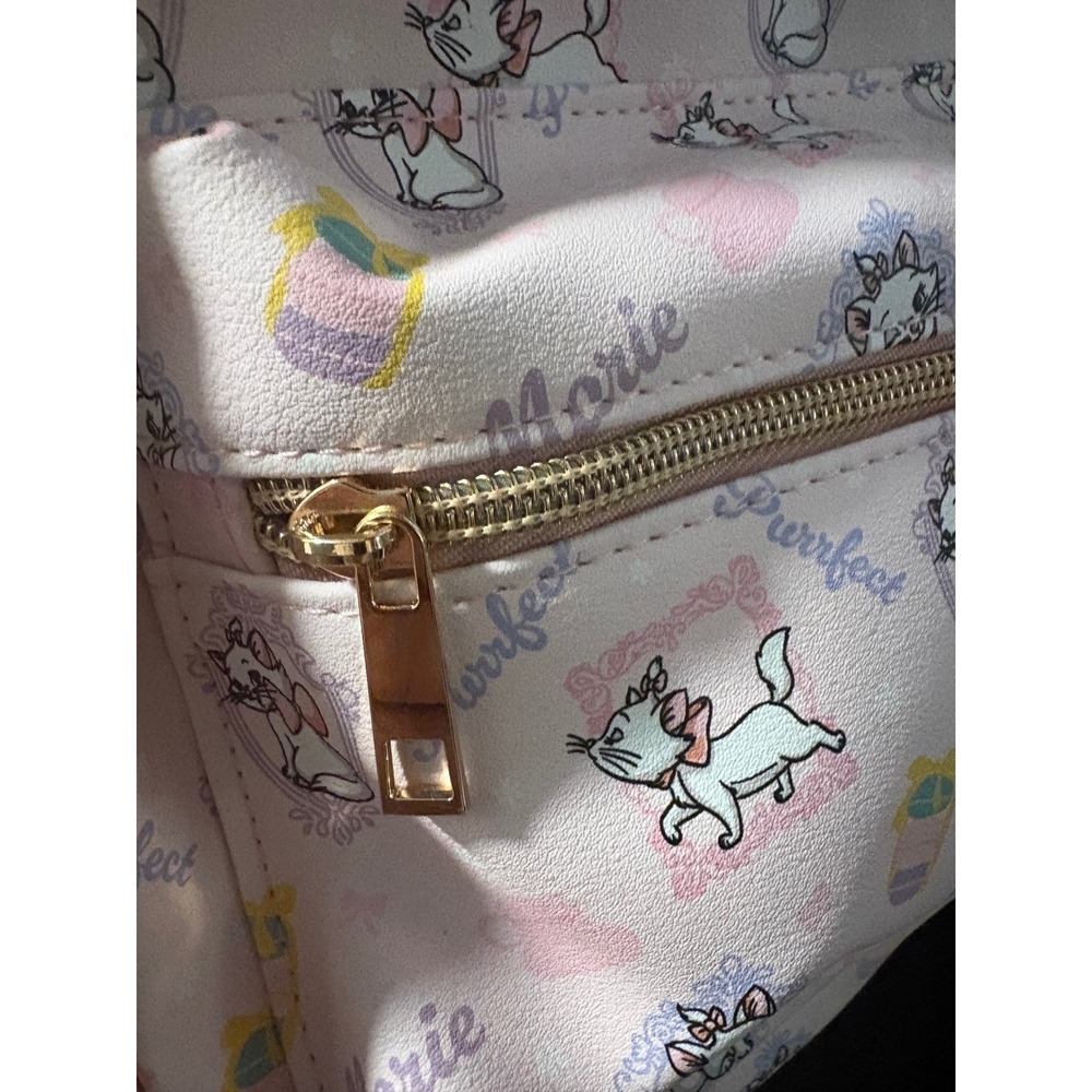Disney The Aristocats Marie Mini Backpack Pink Purrfect All Over Print NWT - Picture 4 of 5
